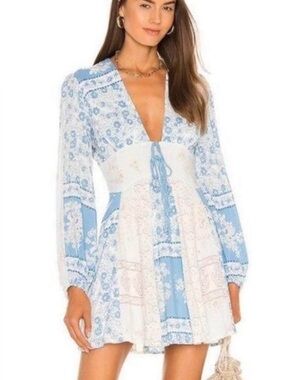 free people embroidered shift dress Free People Embroidered Shift Mini Dress - Pale Orchid Combo